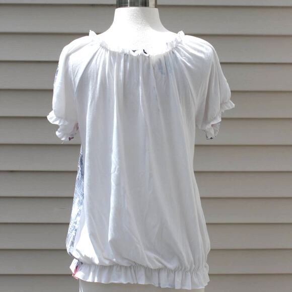 Daniel Benjamin Women's Short Sleeve Top Goth Punk Tattoo Festival Size M - Picture 5 of 9